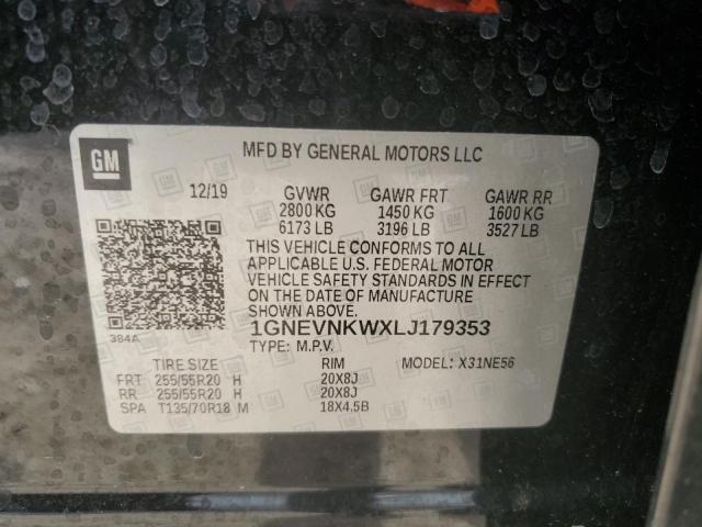 2020 CHEVROLET TRAVERSE H 1GNEVNKWXLJ179353
