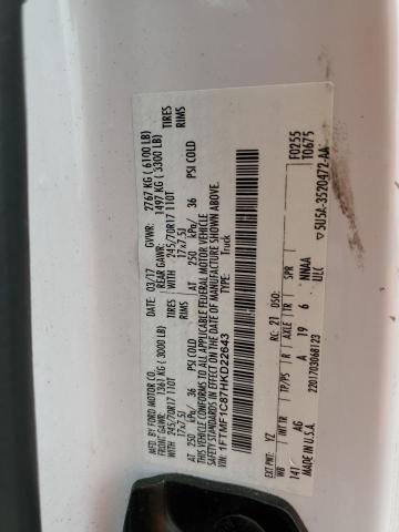 2017 FORD F150 - 1FTMF1C87HKD22643