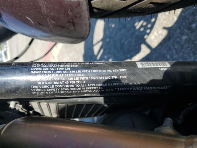 2021 HARLEY-DAVIDSON FXLRS 1HD1YWK21MB039428