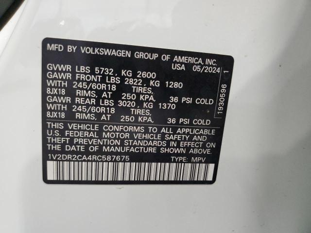 2024 VOLKSWAGEN ATLAS SE 1V2DR2CA4RC587675