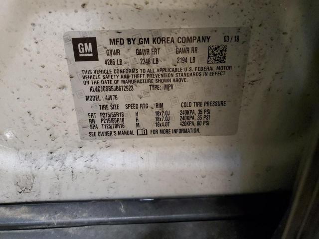 2018 BUICK ENCORE ESSENCE KL4CJCSB5JB672923