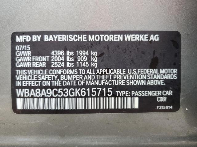 2016 BMW 320 I - WBA8A9C53GK615715