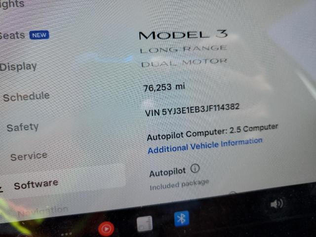 2018 TESLA MODEL 3 - 5YJ3E1EB3JF114382