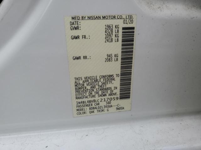 2020 NISSAN ALTIMA S - 1N4BL4BV8LC217059