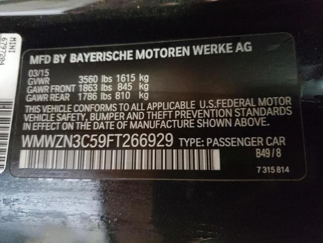 2015 MINI COOPER WMWZN3C59FT266929