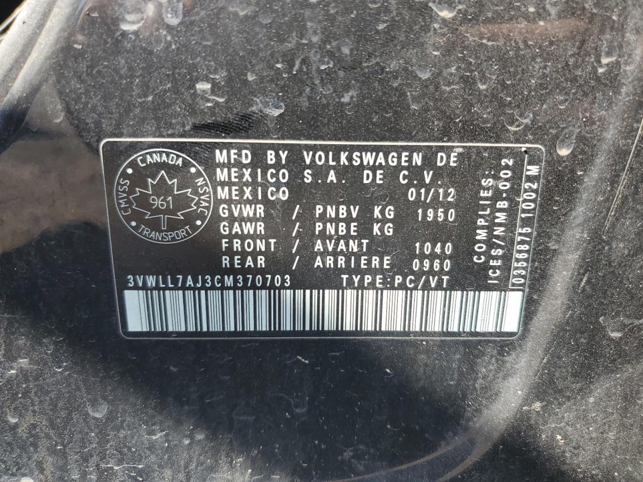 Volkswagen Jetta tdi 2012