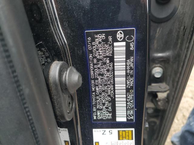 2016 TOYOTA PRIUS - JTDKARFU6G3027846