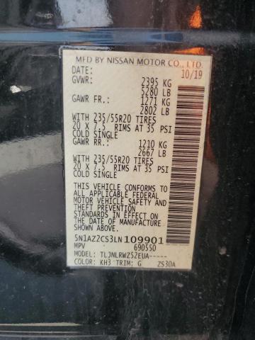 2020 NISSAN MURANO SL 5N1AZ2CS3LN109901