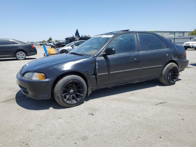 HONDA CIVIC EX 1992 black  gas JHMEH9694NS002319 photo #1