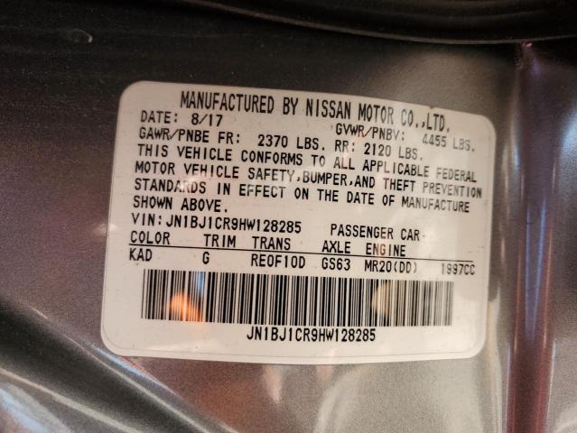 2017 NISSAN ROGUE SPOR - JN1BJ1CR9HW128285