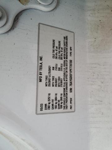2023 TESLA MODEL Y - 7SAYGDEF1PF778700