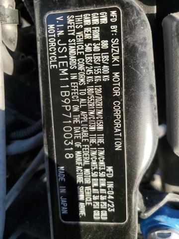 2023 SUZUKI GSX800 R JS1EM11B9P7100318