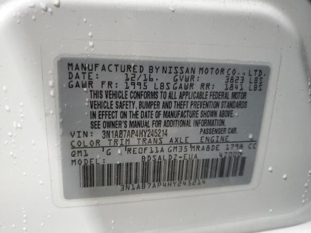 2017 NISSAN SENTRA S 3N1AB7AP4HY245214