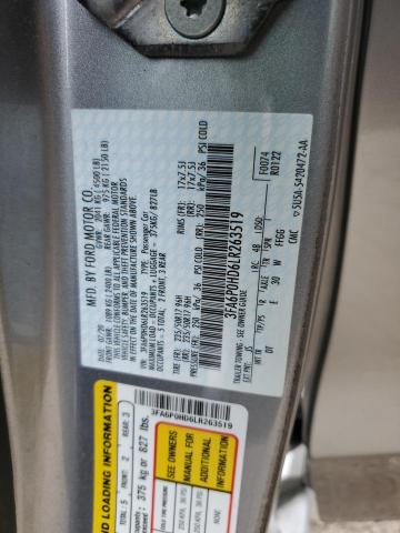 2020 FORD FUSION SE - 3FA6P0HD6LR263519