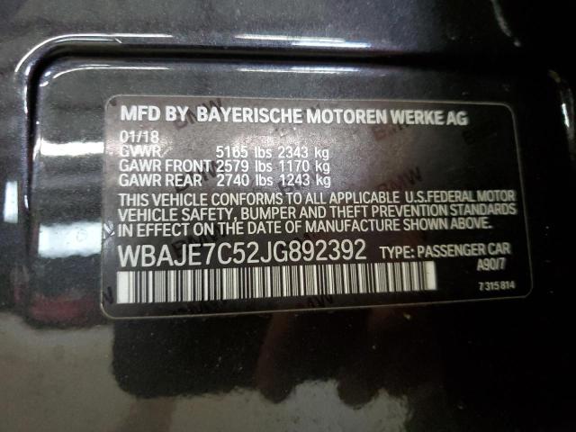 2018 BMW 540 XI WBAJE7C52JG892392