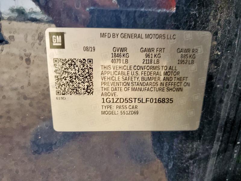 2020 CHEVROLET MALIBU LT - 1G1ZD5ST5LF016835
