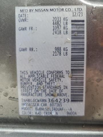 2024 NISSAN ALTIMA SR - 1N4BL4CW4RN364239