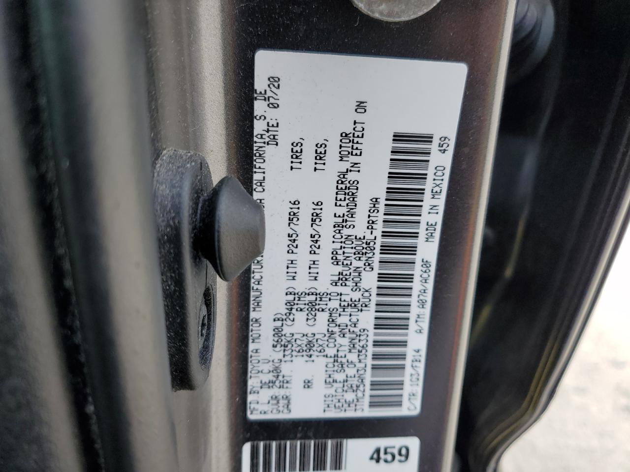 TOYOTA TACOMA DOUBLE CAB