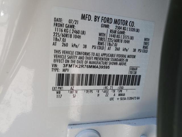 2021 FORD MUSTANG MA - 3FMTK2R76MMA39595