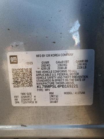 2023 CHEVROLET TRAILBLAZE KL79MPSL4PB169221