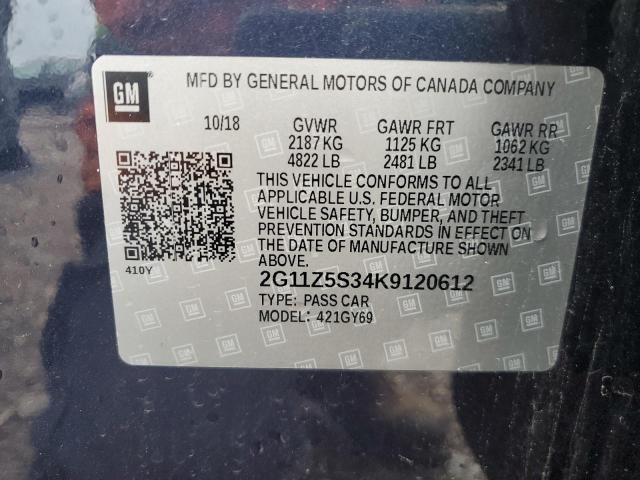 2019 CHEVROLET IMPALA LT - 2G11Z5S34K9120612