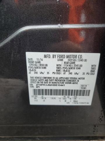 2017 FORD EDGE SEL - 2FMPK3J82HBB10441