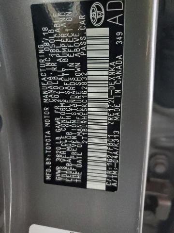 2019 TOYOTA COROLLA L - 2T1BURHE5KC162832