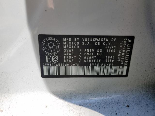 2019 VOLKSWAGEN GTI S 3VW6T7AU6KM012078