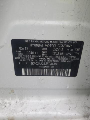2018 HYUNDAI ACCENT SE 3KPC24A31JE034383