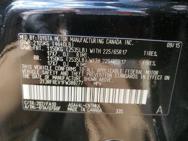 2015 TOYOTA RAV4 XLE - 2T3RFREV1FW388777
