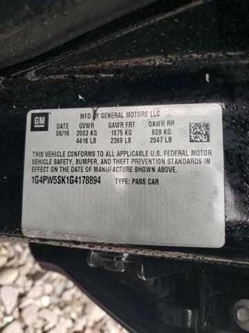 2016 BUICK VERANO SPO 1G4PW5SK1G4178894