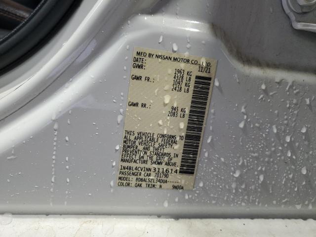 2022 NISSAN ALTIMA SR - 1N4BL4CV1NN311614