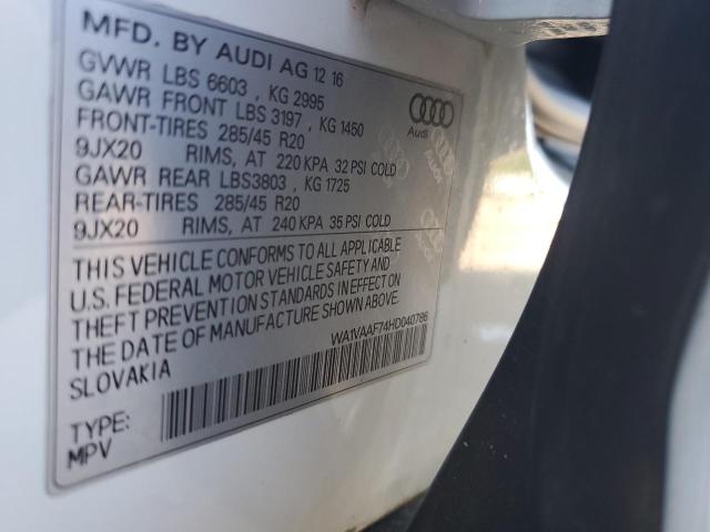 2017 AUDI Q7 PRESTIG - WA1VAAF74HD040786