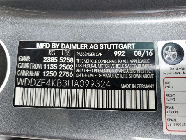 2017 MERCEDES-BENZ E 300 4MAT WDDZF4KB3HA099324