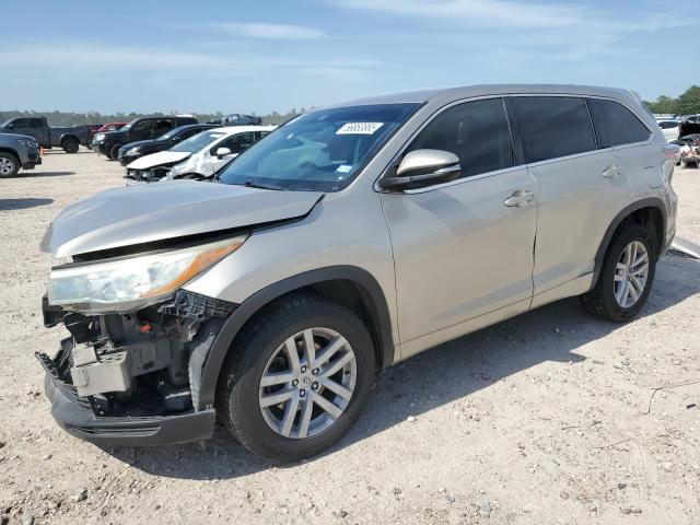 TOYOTA HIGHLANDER 2015 silver  gas 5TDZARFH4FS012258 photo #1