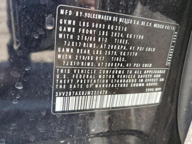 2018 VOLKSWAGEN TIGUAN SE - 3VV2B7AX8JM221479