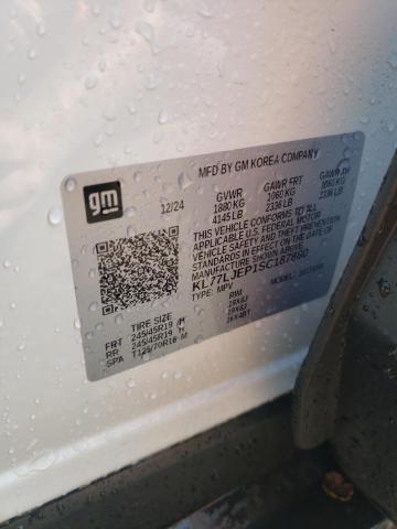 2025 CHEVROLET TRAX 2RS KL77LJEP1SC187880