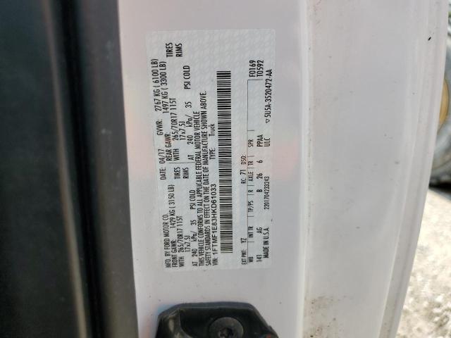 2017 FORD F150 - 1FTMF1E83HKD61033