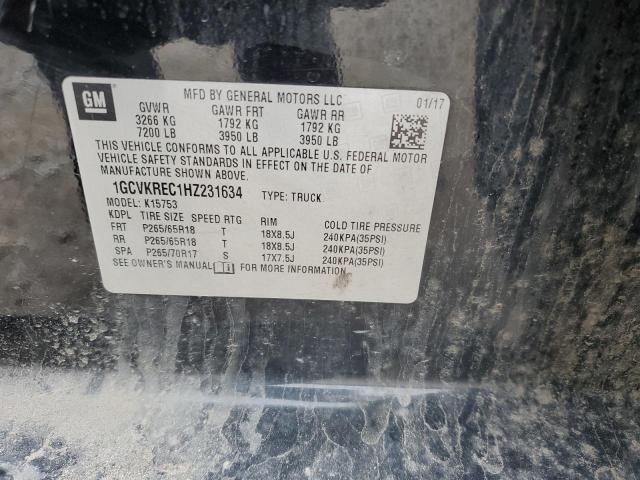 2017 CHEVROLET SILVERADO - 1GCVKREC1HZ231634