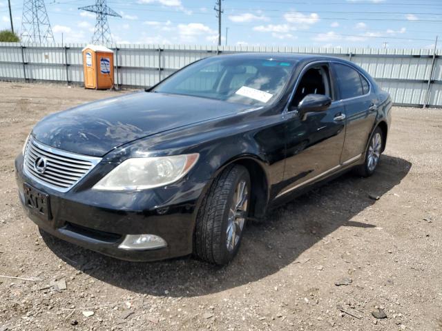 LEXUS LS 460 2008 black sedan 4d gas JTHBL46F985078129 photo #1