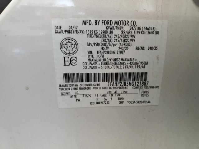 1FAHP2J85HG121887 2017 FORD TAURUS