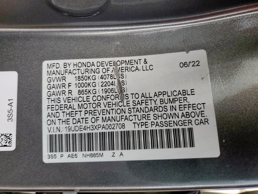 2023 ACURA INTEGRA A- - 19UDE4H3XPA002708
