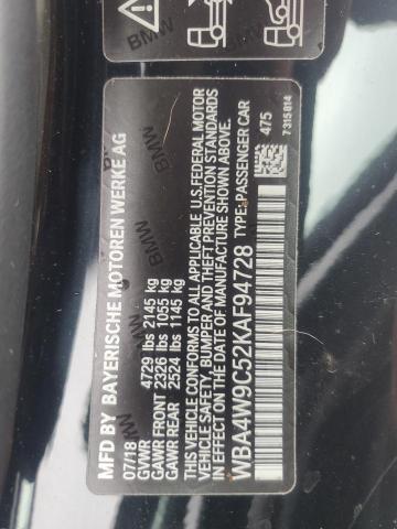 2019 BMW 440XI WBA4W9C52KAF94728