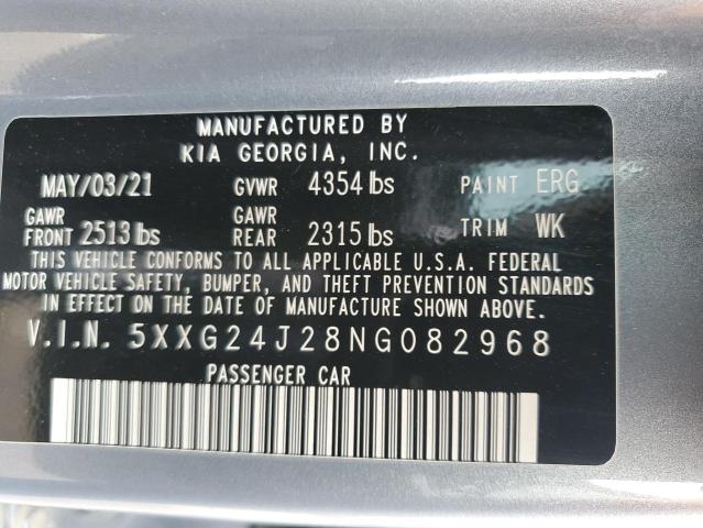 2022 KIA K5 LX 5XXG24J28NG082968