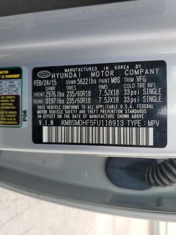 2015 HYUNDAI SANTA FE G - KM8SMDHF5FU118913