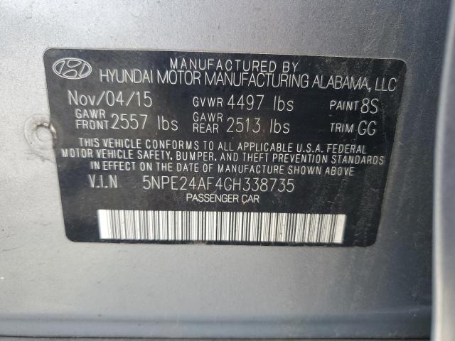 2016 HYUNDAI SONATA SE - 5NPE24AF4GH338735