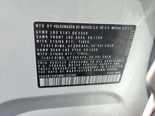 2021 VOLKSWAGEN TIGUAN SE - 3VV3B7AX5MM120280