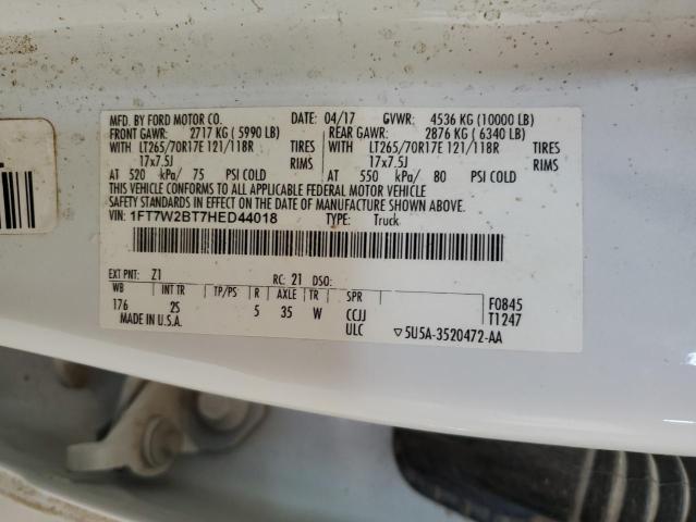 2017 FORD F250 SUPER - 1FT7W2BT7HED44018