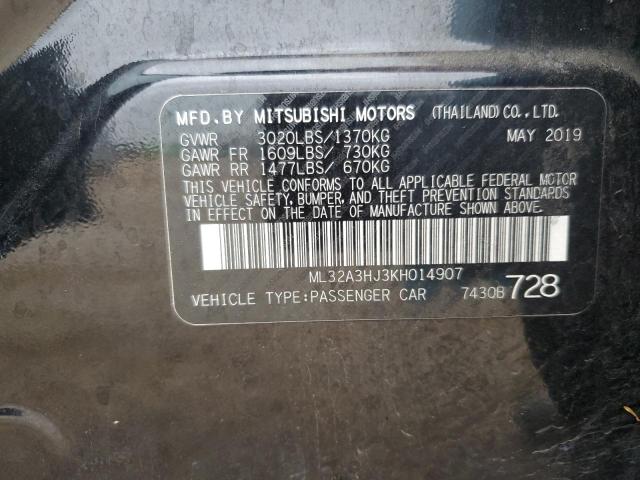 2019 MITSUBISHI MIRAGE ES - ML32A3HJ3KH014907