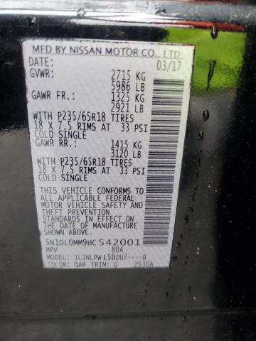 2017 INFINITI QX60 5N1DL0MM9HC542001